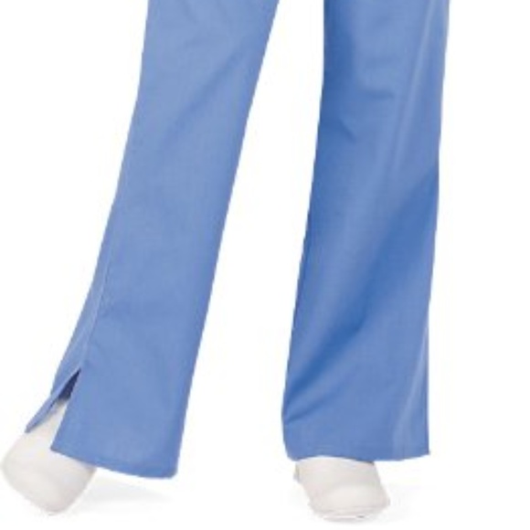 NWT Cherokee Flare Leg Scrub Pant Ciel Blue - Picture 2 of 6
